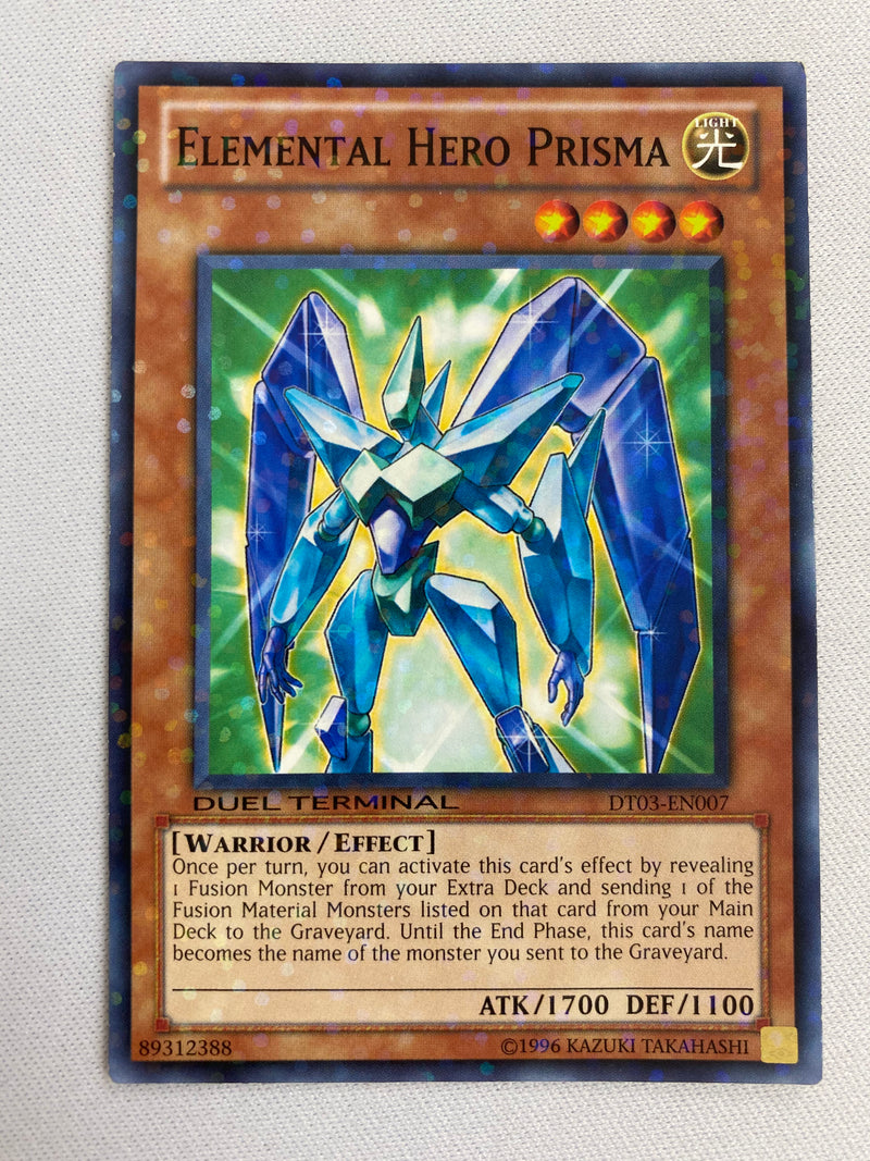 Yugioh  Elemental Hero Prisma  DT03-EN007  Parallel Rare Duel Terminal NM