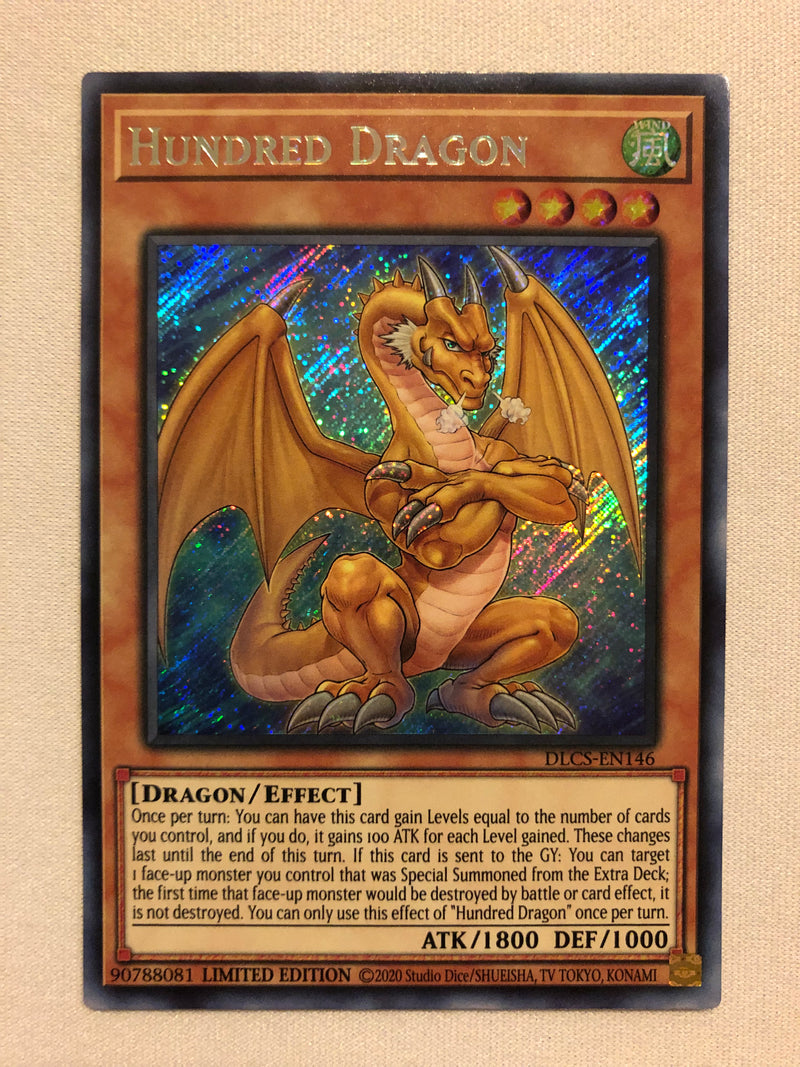 Yugioh Hundred Dragon DLCS-EN146 Secret Rare Limited Edition Near Mint