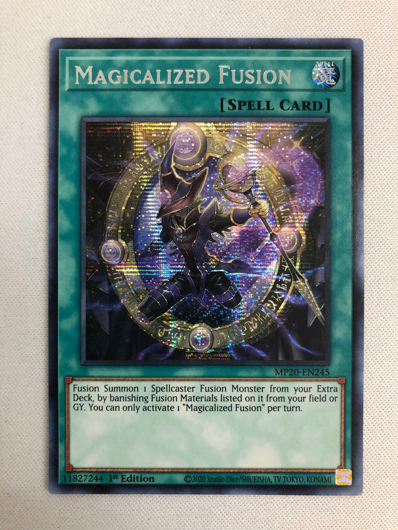 Yugioh Magicalized Fusion MP20-EN245 Prismatic Secret Rare 1st Edition Yugioh Magicalized Fusion MP20-EN245 Prismatic Secret Rare 1st Edition