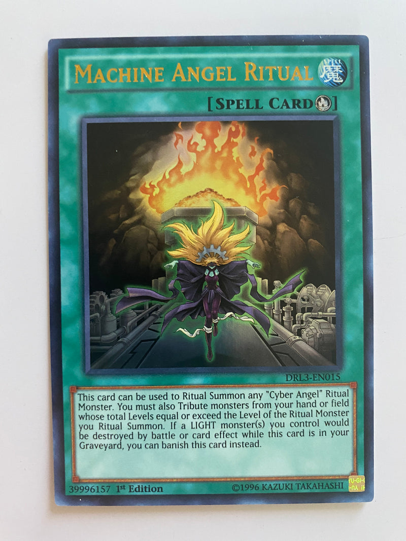 Yugioh Machine Angel Ritual DRL3-EN015 Ultra Rare 1st Edition Near Mint