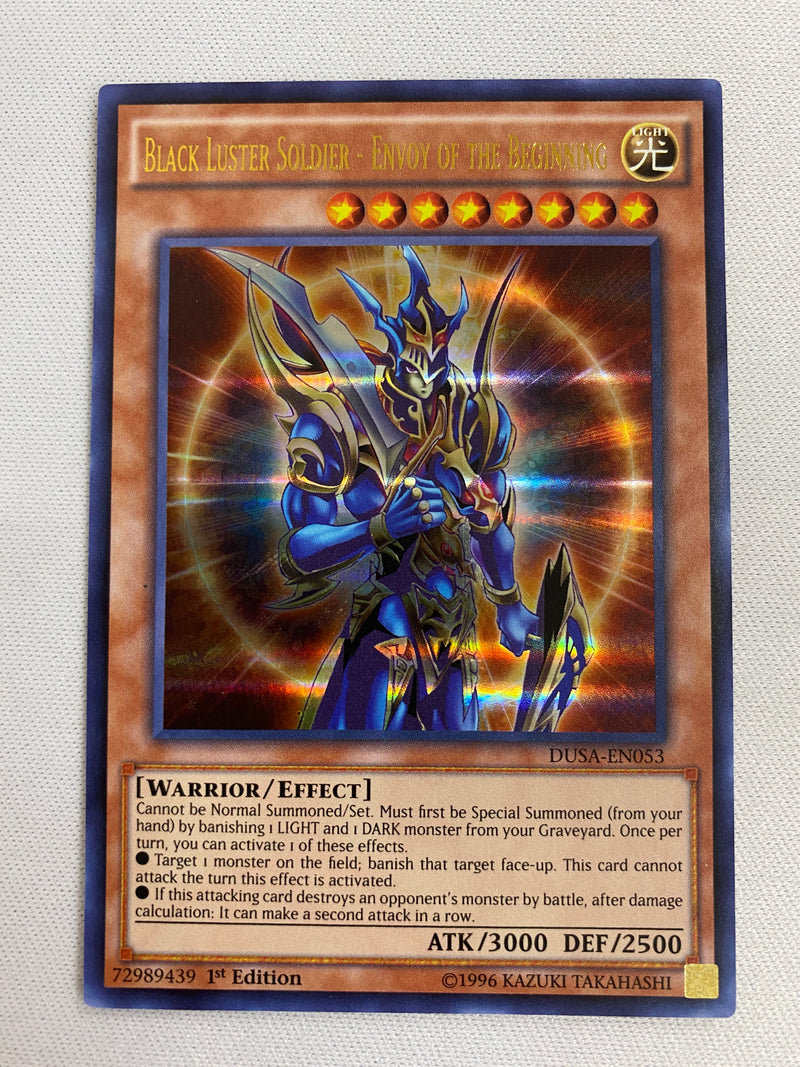Yugioh Black Luster Soldier  Envoy of the Beginning DUSA-EN053 Ultra Rare 1st NM