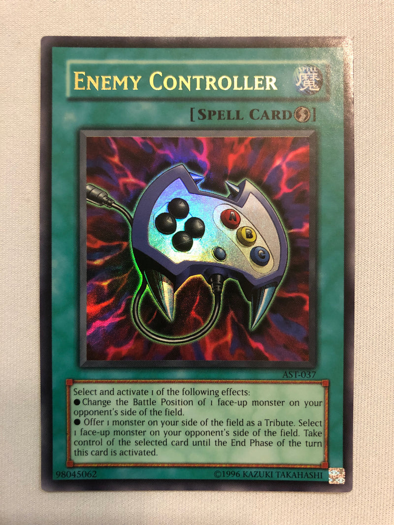 Yugioh Enemy Controller AST-037 Unlimited Edition Ultra Rare Near Mint