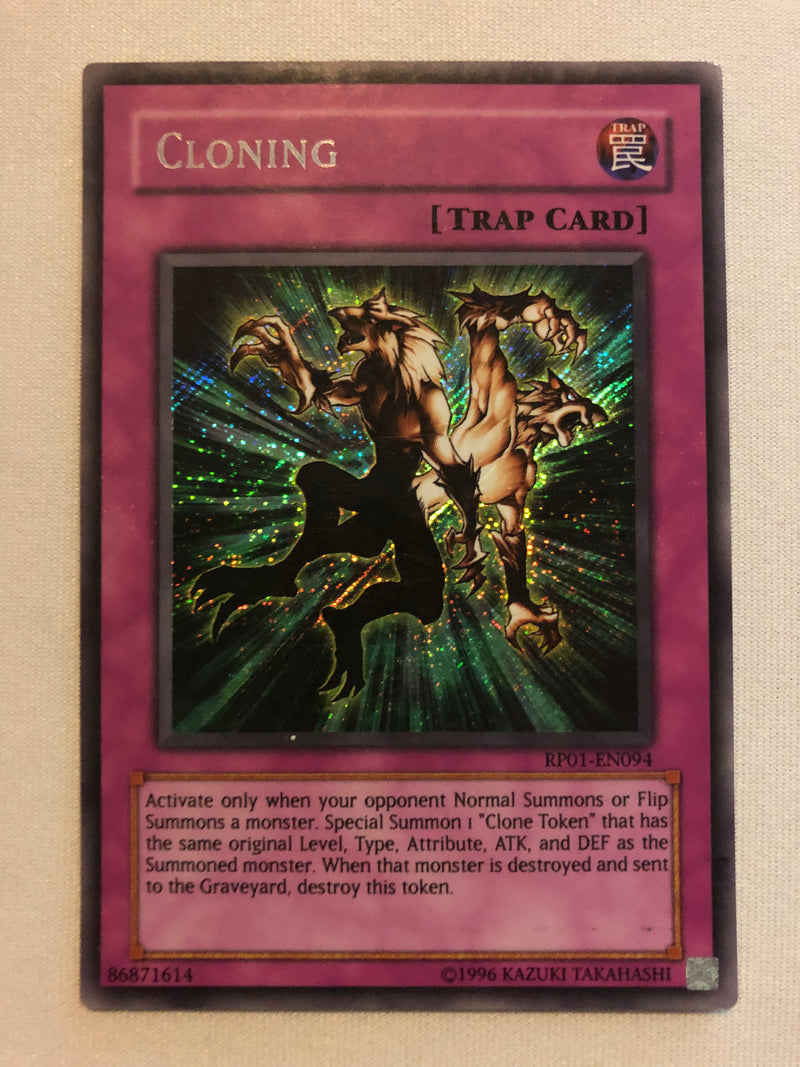 Yugioh Cloning RP01 EN094 Retro Pack 1 Secret Rare Near Mint Yugioh Cloning RP01 EN094 Retro Pack 1 Secret Rare Near Mint