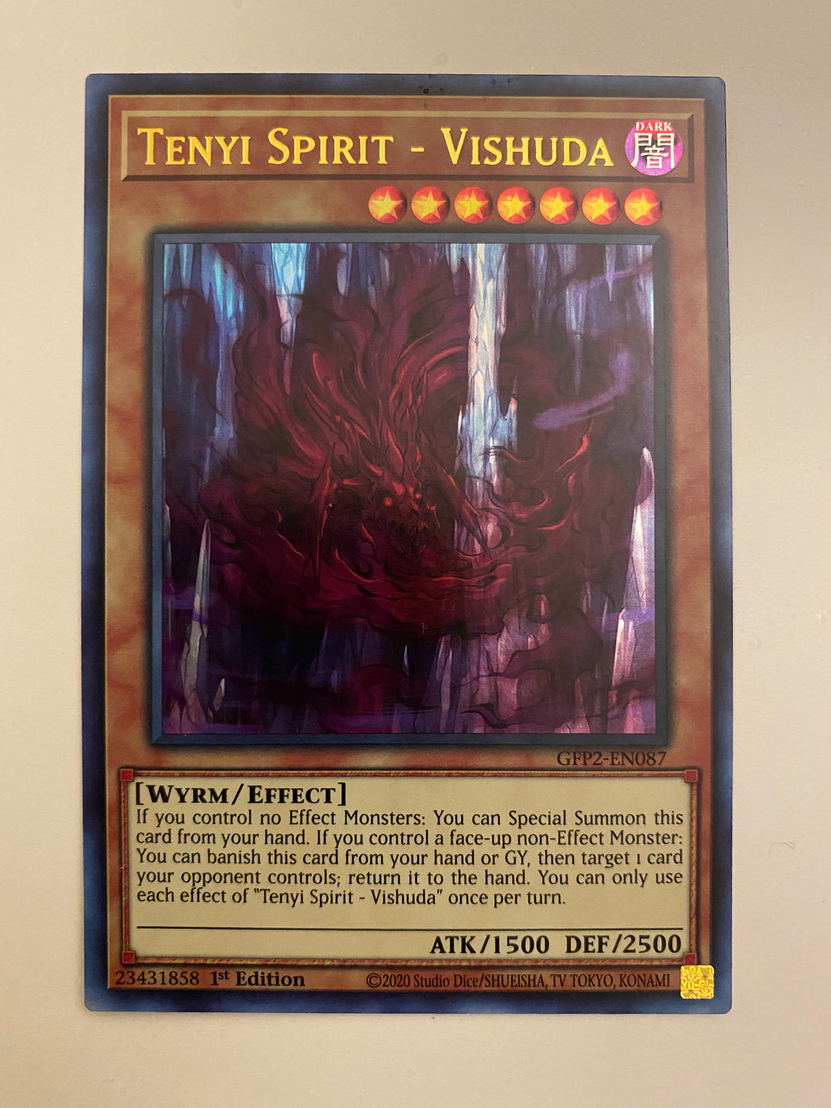 Yugioh Tenyi Spirit - Vishuda GFP2-EN087 Ultra Rare 1st Edition Near M
