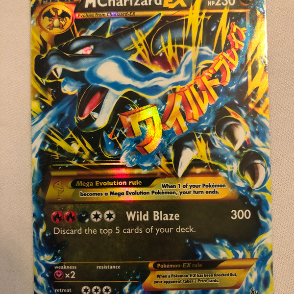 mega charizard secret rare card Lot, 4 Cards. CS Trading Cards Weakness Water 2 Retreat Cost Mega Charizard X EX