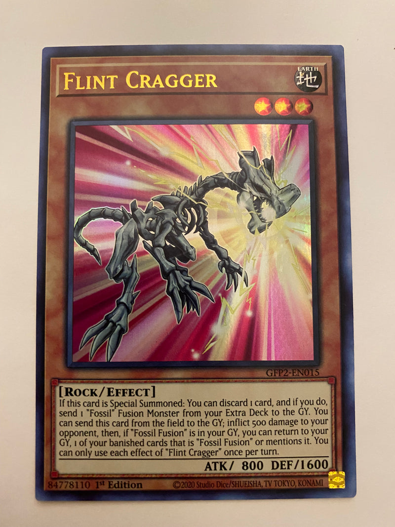 Yugioh Flint Cragger GFP2-EN015 Ultra Rare 1st Edition Near Mint