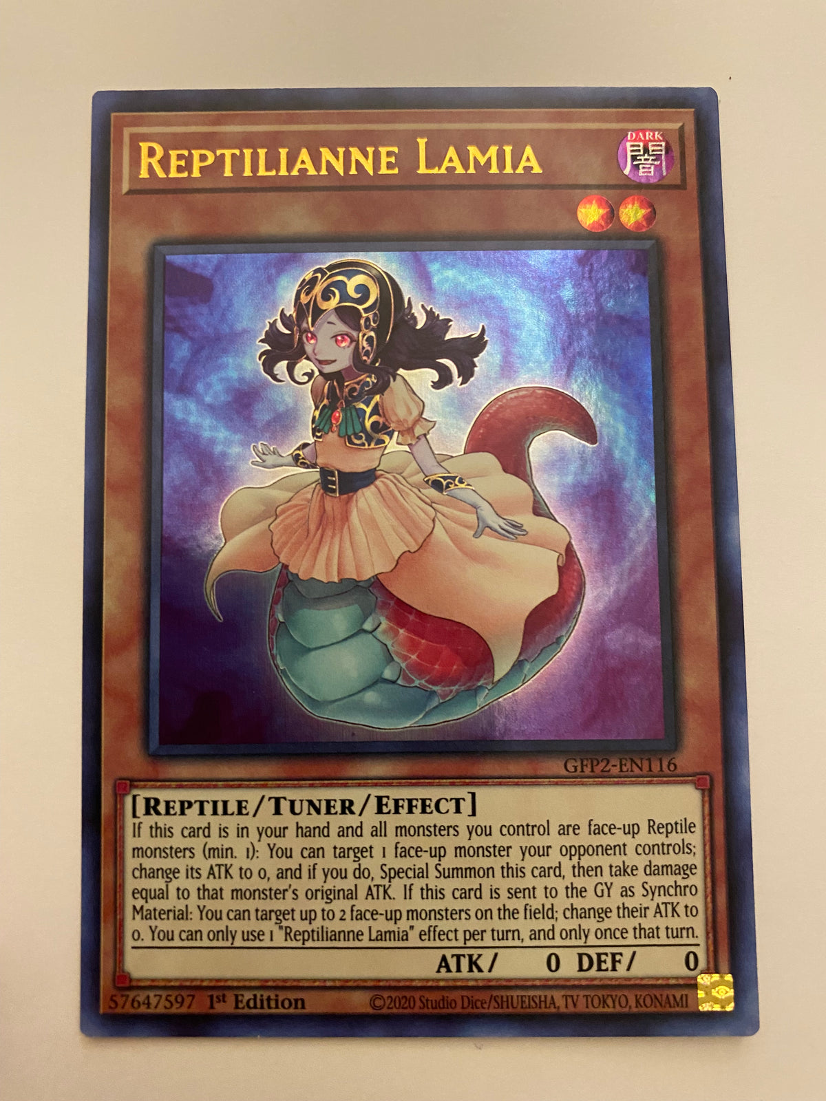yugioh reptilianne cards Lamia GFP2-EN116 Ultra Rare 1st Edition Near Mint You can add a Pokemon Steam Siege Persian Options:10/90 - Undaunted (UD) Colecionáveis One Piece