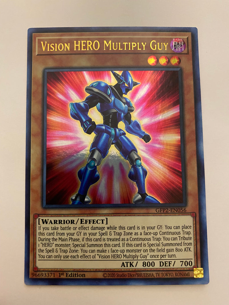 Yugioh Vision HERO Multiply Guy GFP2-EN056 Ultra Rare 1st Edition Near Mint