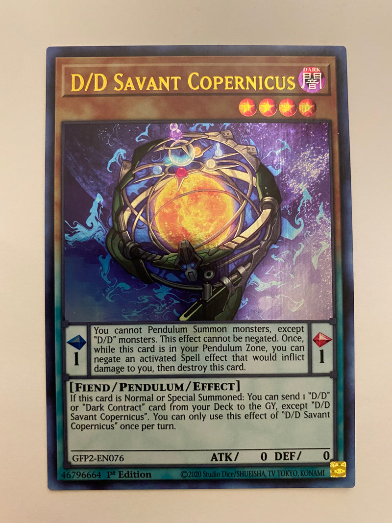 Yugioh D/D Savant Copernicus GFP2-EN076 Ultra Rare 1st Edition Near Mint