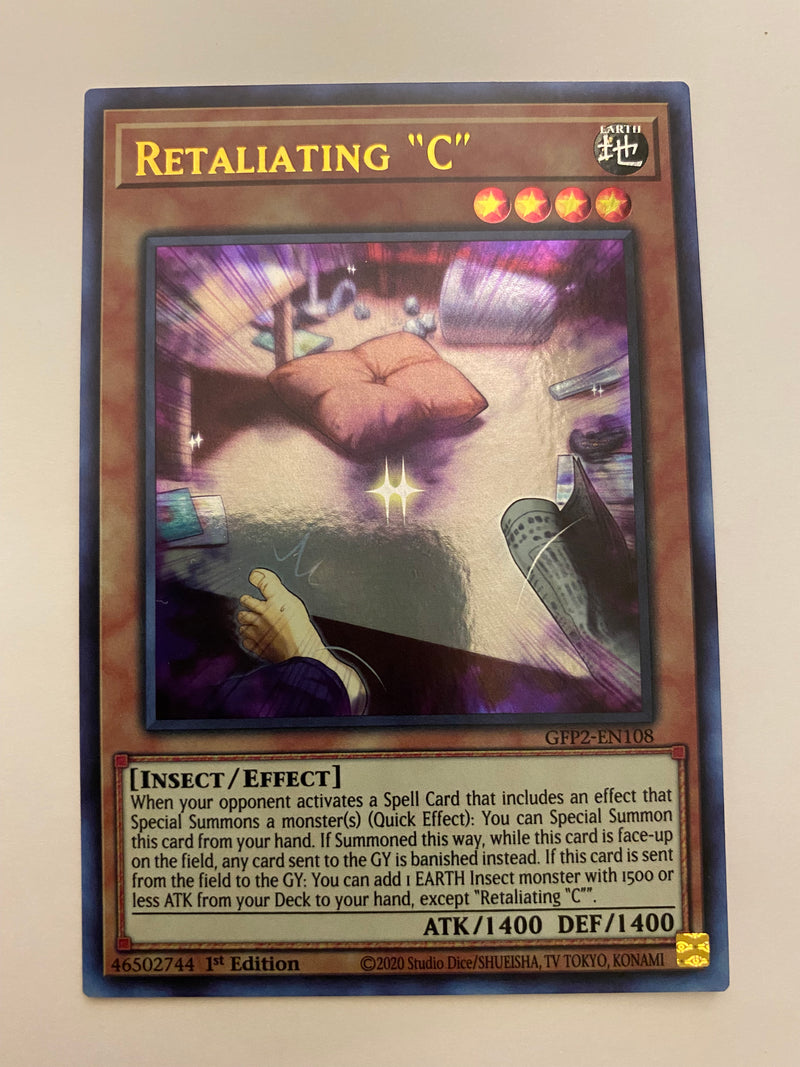 Yugioh Retaliating "C" GFP2-EN108 Ultra Rare 1st Edition Near Mint