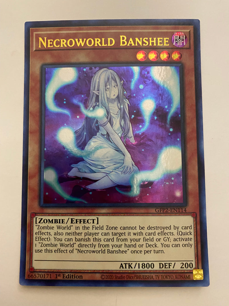 Yugioh Necroworld Banshee GFP2-EN114 Ultra Rare 1st Edition NM