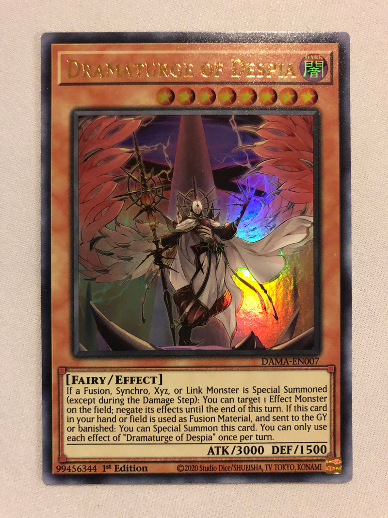 Yugioh Dramaturge of Despia DAMA-EN007 Ultra Rare 1st Edition Near Mint