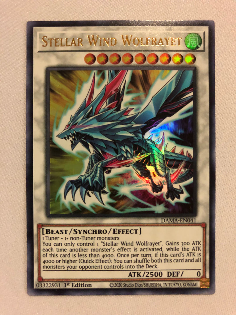 Yugioh Stellar Wind Wolfrayet DAMA-EN041 Ultra Rare 1st Edition Near Mint