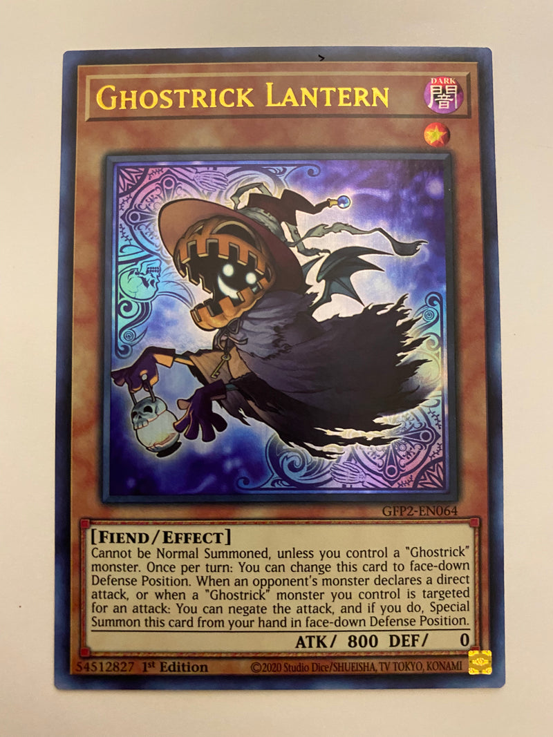 Yugioh Ghostrick Lantern GFP2-EN064 Ultra Rare 1st Edition Near Mint Yugioh Ghostrick Lantern GFP2-EN064 Ultra Rare 1st Edition Near Mint