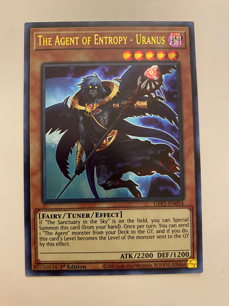 Yugioh The Agent of Entropy - Uranus GFP2-EN054 Ultra Rare 1st Edition NM