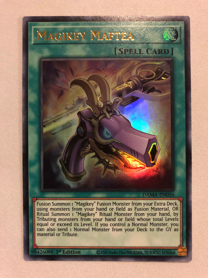 Yugioh Magikey Maftea DAMA-EN056 Ultra Rare 1st Edition Near Mint