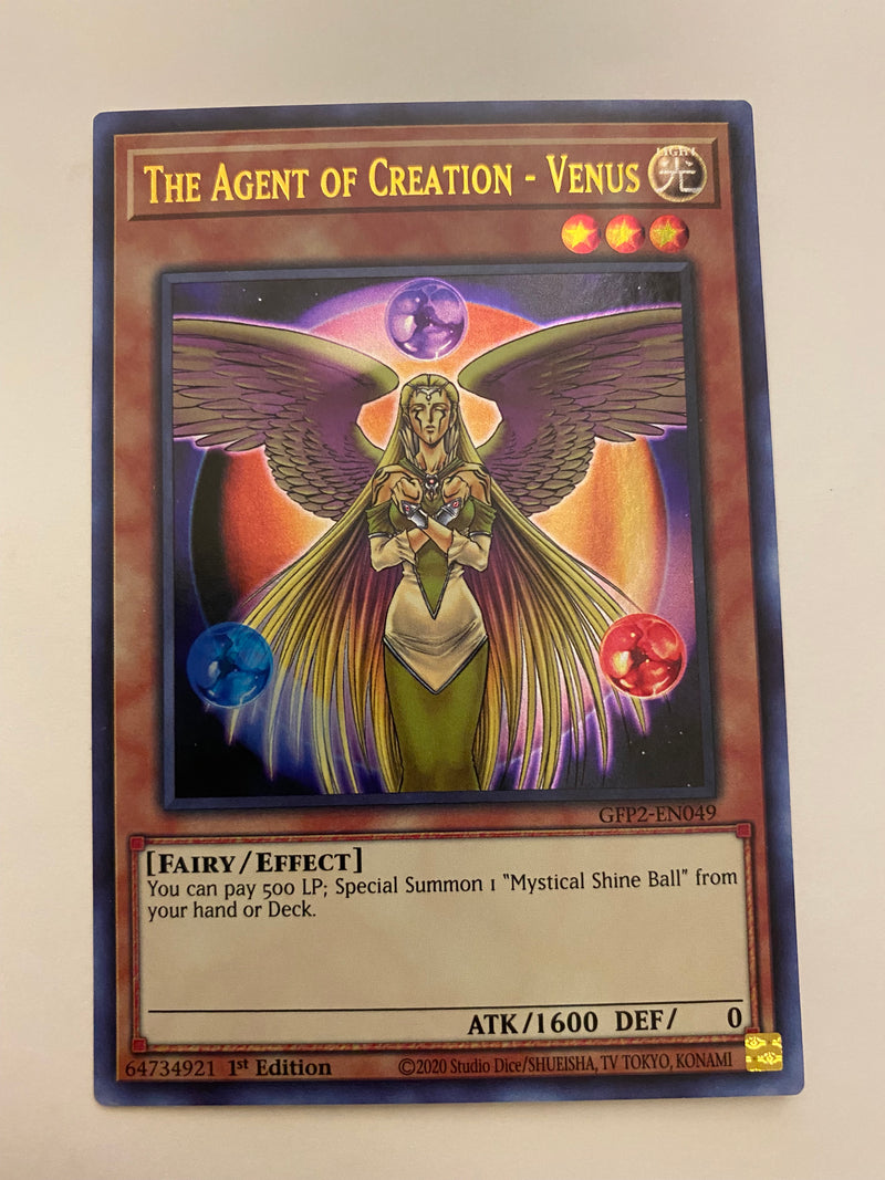 Yugioh The Agent of Creation  Venus GFP2-EN049 Ultra Rare 1st Edition Near Mint