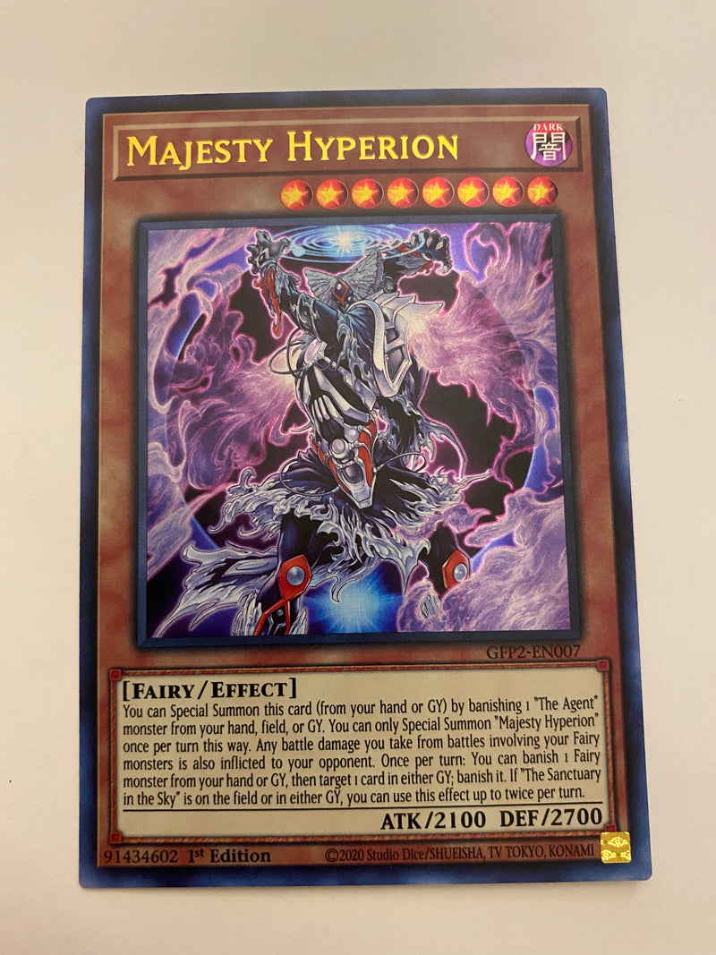 Yugioh Majesty Hyperion GFP2-EN007 Ultra Rare 1st Edition Naer Mint
