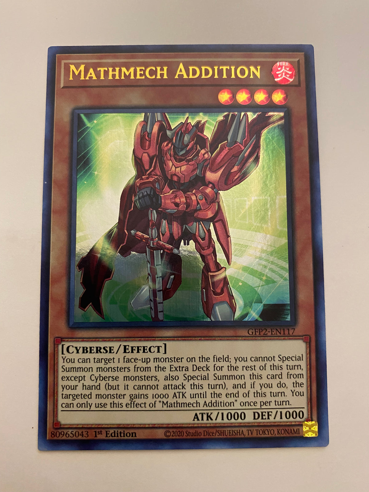 yugioh mathmech cards Yugioh Mathmech Addition GFP2-EN117 Ultra Rare 1st Edition Near Mint