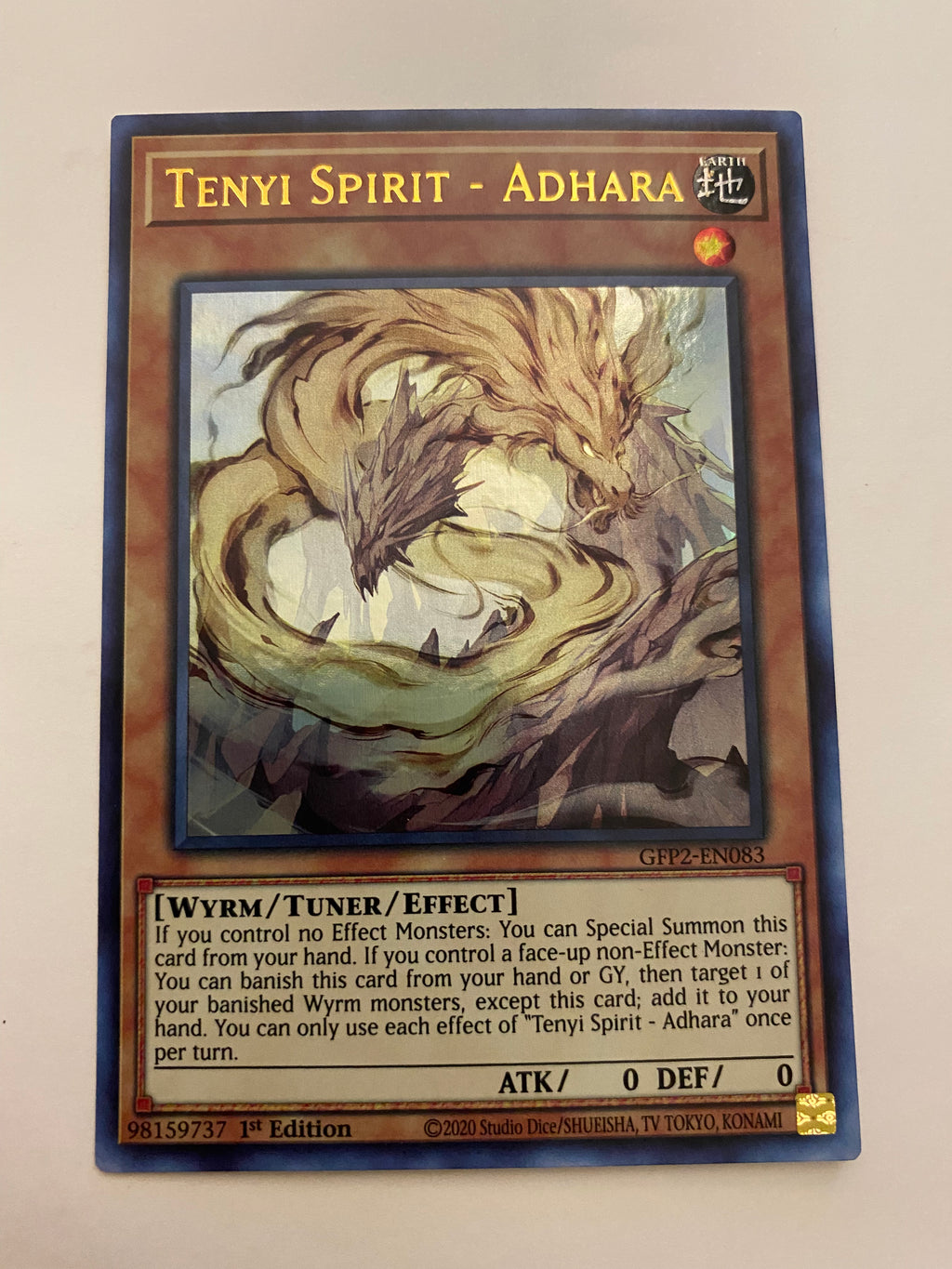 Yugioh Tenyi Spirit Adhara GFP2-EN083 Ultra Rare 1st Edition Near Mint Yugioh Tenyi Spirit Adhara GFP2-EN083 Ultra Rare 1st Edition Near Mint