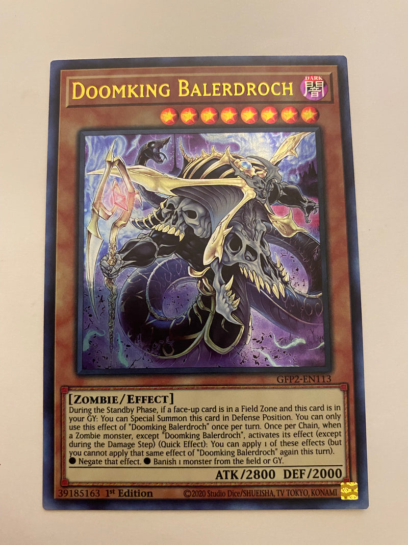 Yugioh Doomking Balerdroch GFP2-EN113 1st Edition Ultra Rare Naer Mint