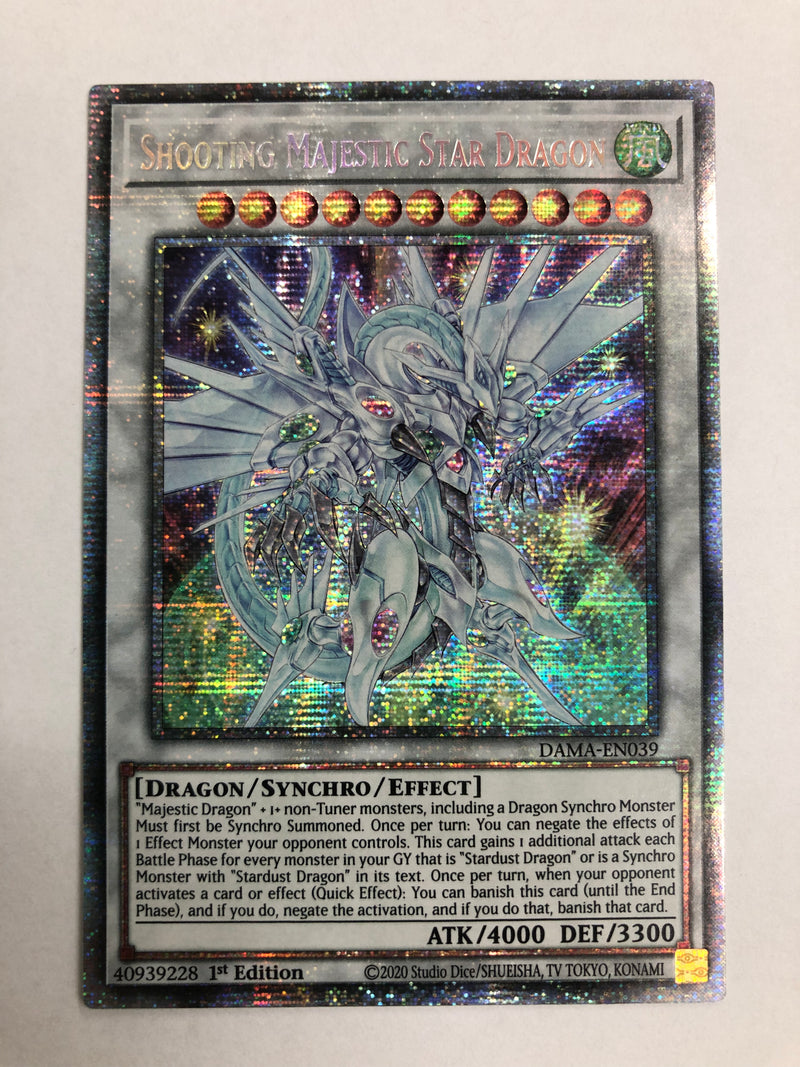 Yugioh Shooting Majestic Star Dragon DAMA-EN039 Starlight Rare 1st Edi