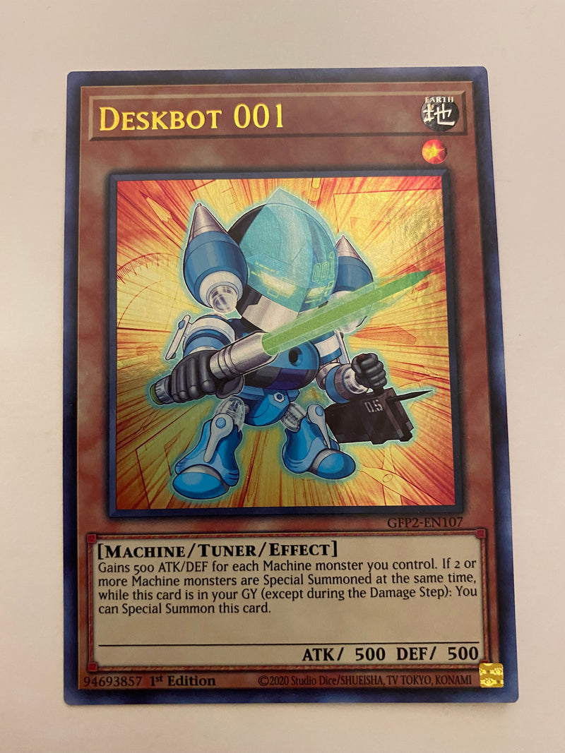 Yugioh Deskbot 001 GFP2-EN107 Ultra Rare 1st Edition Near Mint
