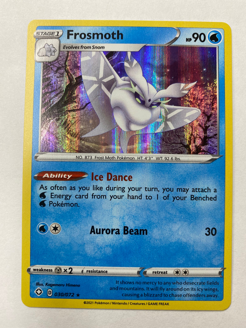Shining Fates  Frosmoth 030/072 Holo Pokemon Caed Near Mint