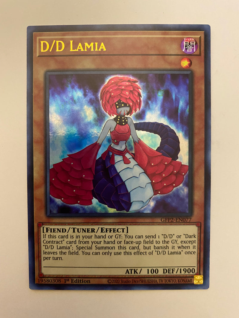 Yugioh  D/D Lamia  GFP2-EN077 - Ultra Rare - 1st Edition Near Mint