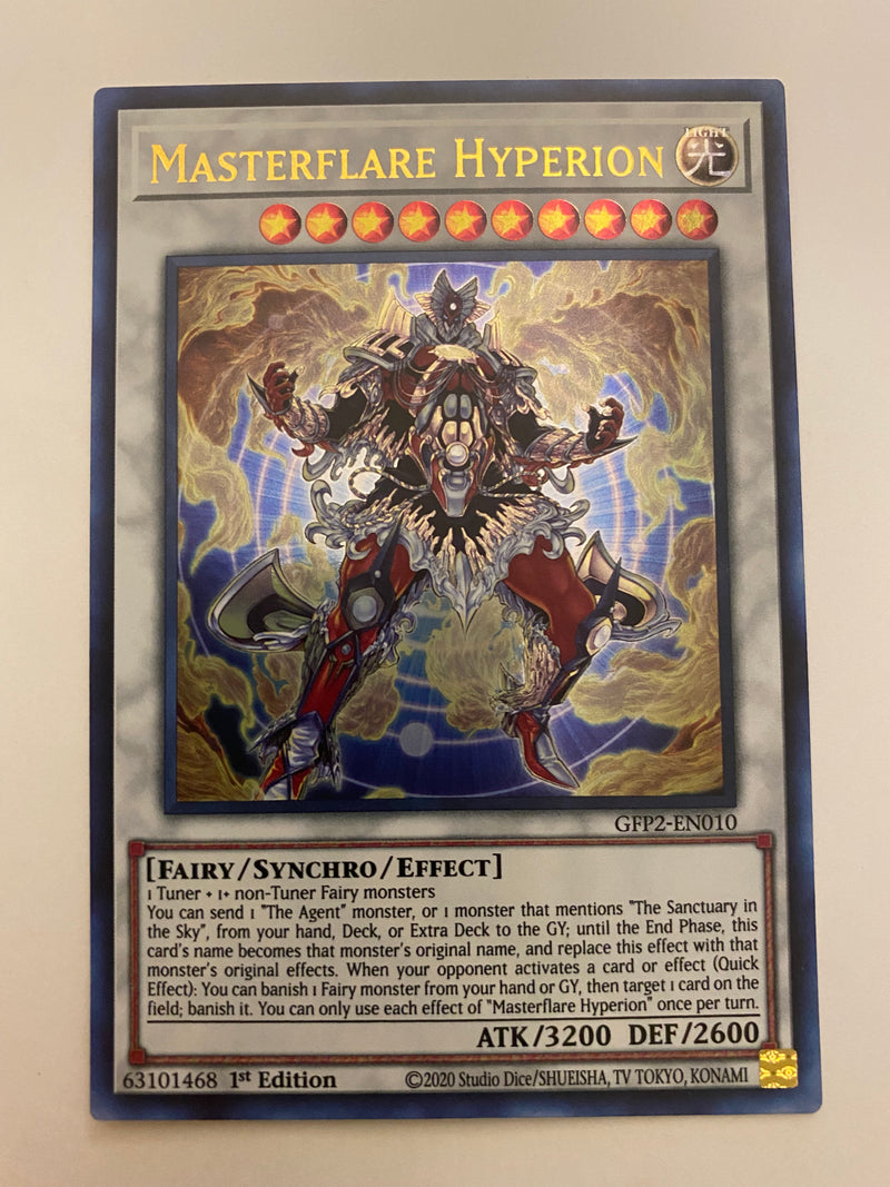 Yugioh Masterflare Hyperion GFP2-EN010 Ultra Rare 1st Edition NM