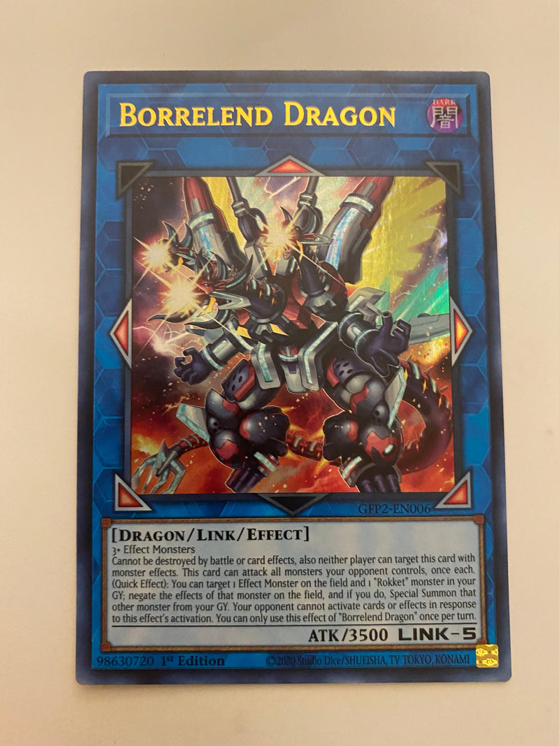 Yugioh Borrelend Dragon GFP2-EN006 Ultra Rare 1st Edition Near Mint