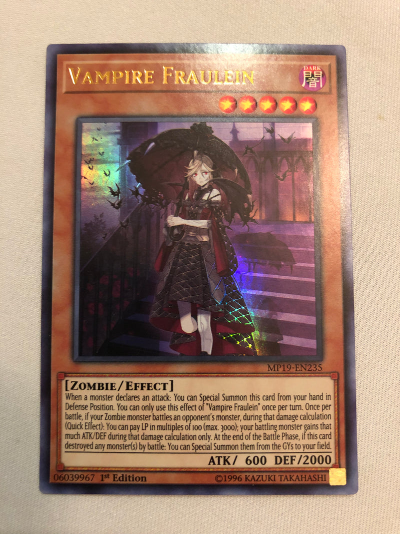 Yugioh Vampire Fraulein MP19-EN235 Ultra Rare 1st Edition Near Mint