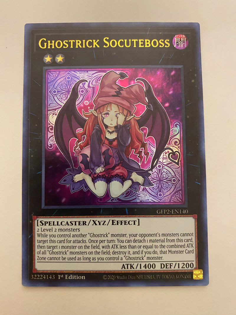 Yugioh Ghostrick Socuteboss GFP2-EN140 Ultra Rare 1st Edition Near Mint