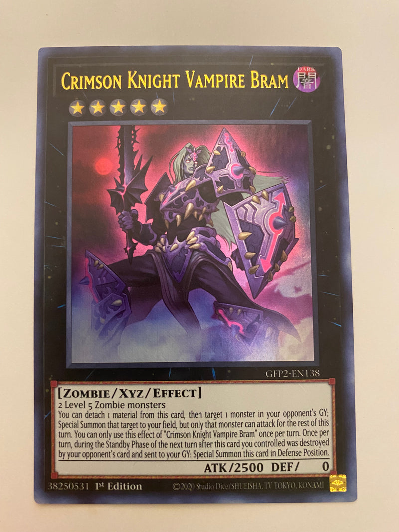 Yugioh Crimson Knight Vampire Bram GFP2-EN138 Ultra Rare 1st Edition Near Mint