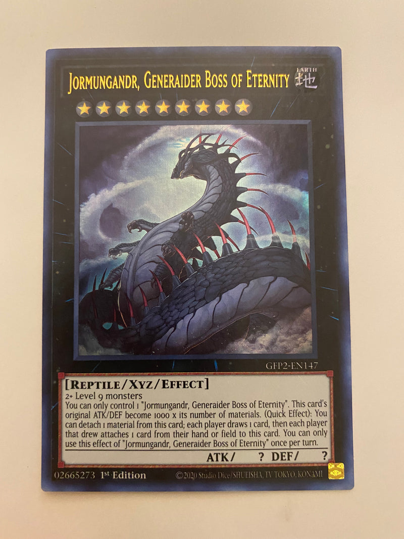 Yugioh Jormungandr Generaider Boss of Eternity GFP2-EN147 Ultra Rare 1st Edition NM