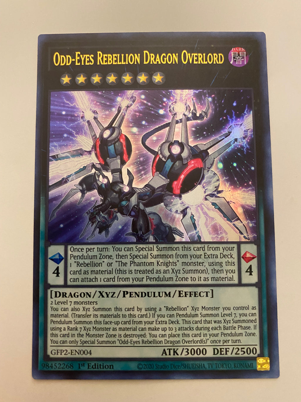 yugioh odd eyes rebellion dragon deck Yugioh Odd-Eyes Rebellion Dragon Overlord GFP2-EN004 Ultra Rare 1st Ed