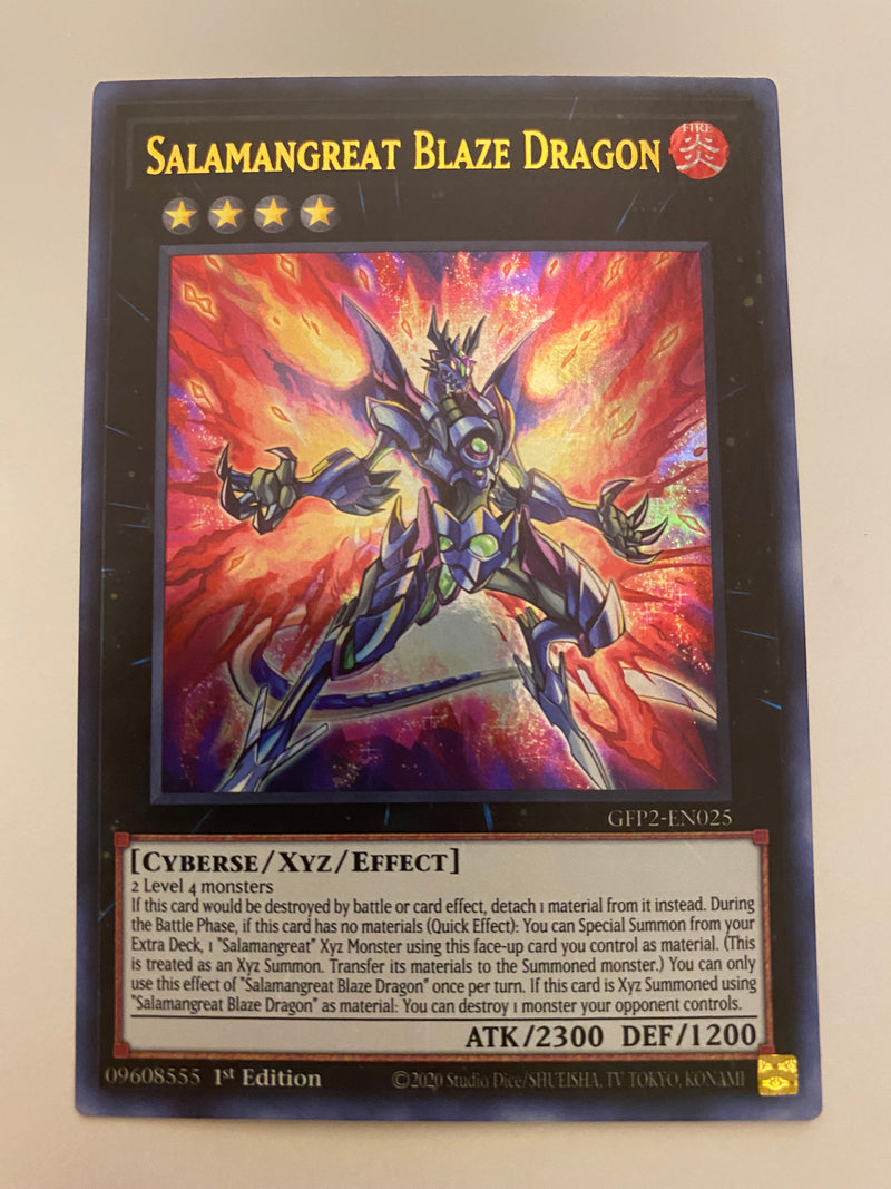 Yugioh Salamangreat Blaze Dragon GFP2-EN025 Ultra Rare 1st Edition Nea Yugioh Salamangreat Blaze Dragon GFP2-EN025 Ultra Rare 1st Edition Nea