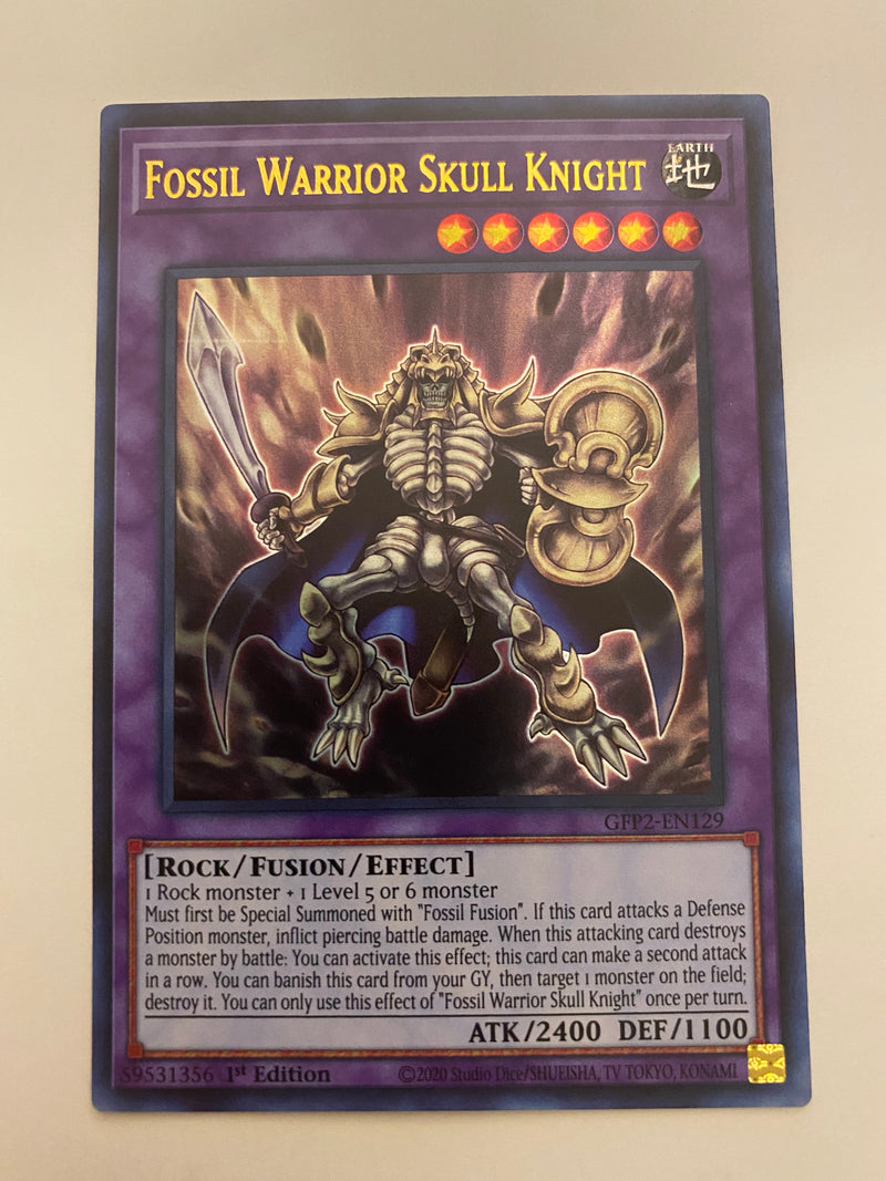 Yugioh Fossil Warrior Skull Knight  GFP2-EN129 Ultra Rare 1st Edition Near Mint