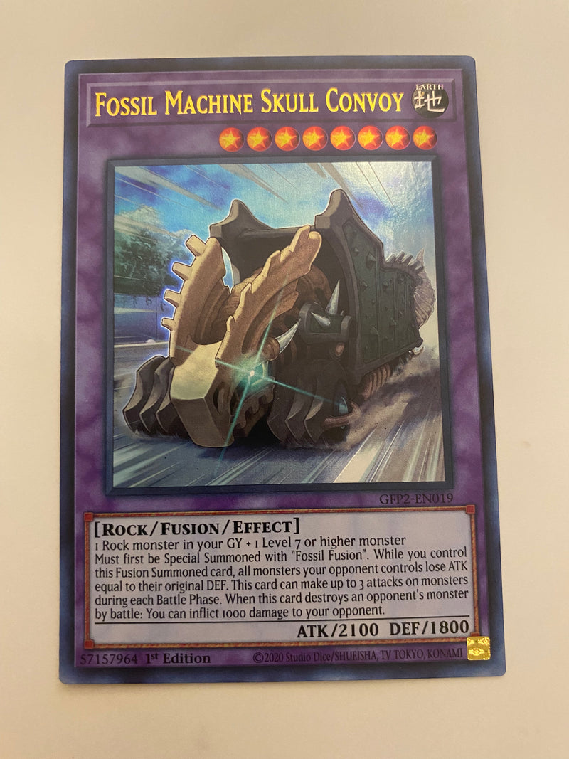 Yugioh Fossil Machine Skull Convoy GFP2-EN019 1st Edition Ultra Rare Naer Mint