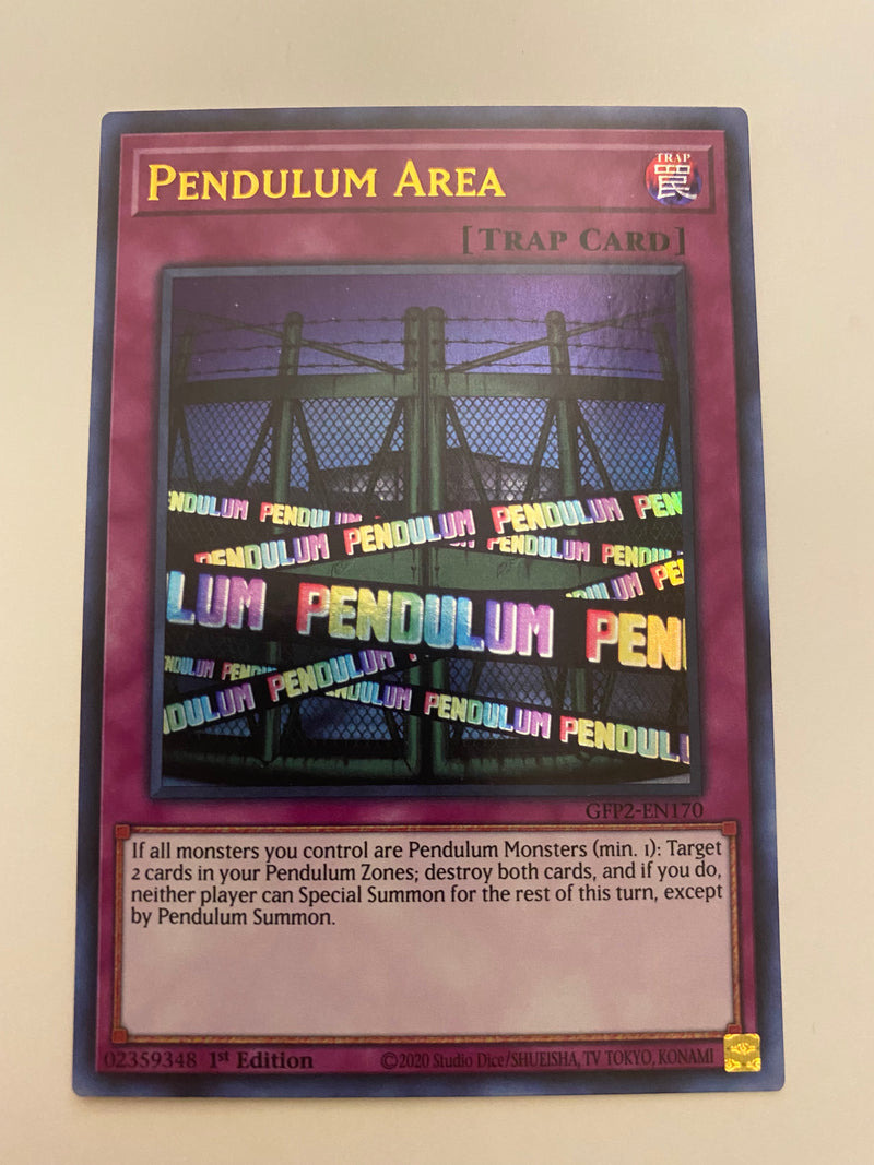 Yugioh Pendulum Area GFP2-EN170 1st Edition Ultra Rare Naer Mint