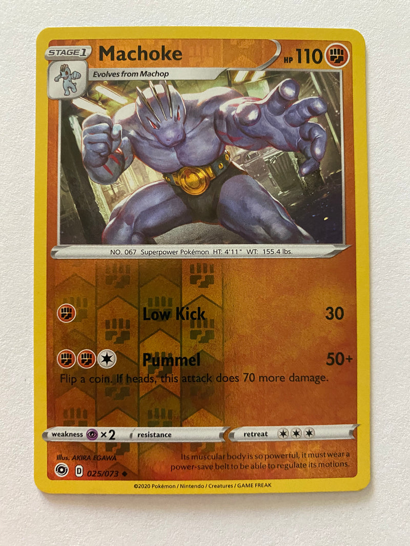 Machoke 025/073 Reverse Holo Pokemon Card  NM