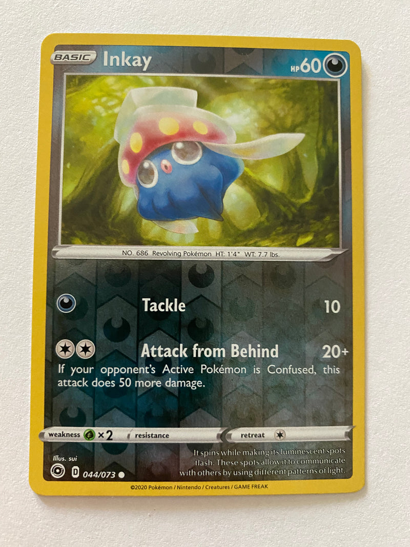 Inkay 044/073 Reverse Holo Pokemon  Card NM