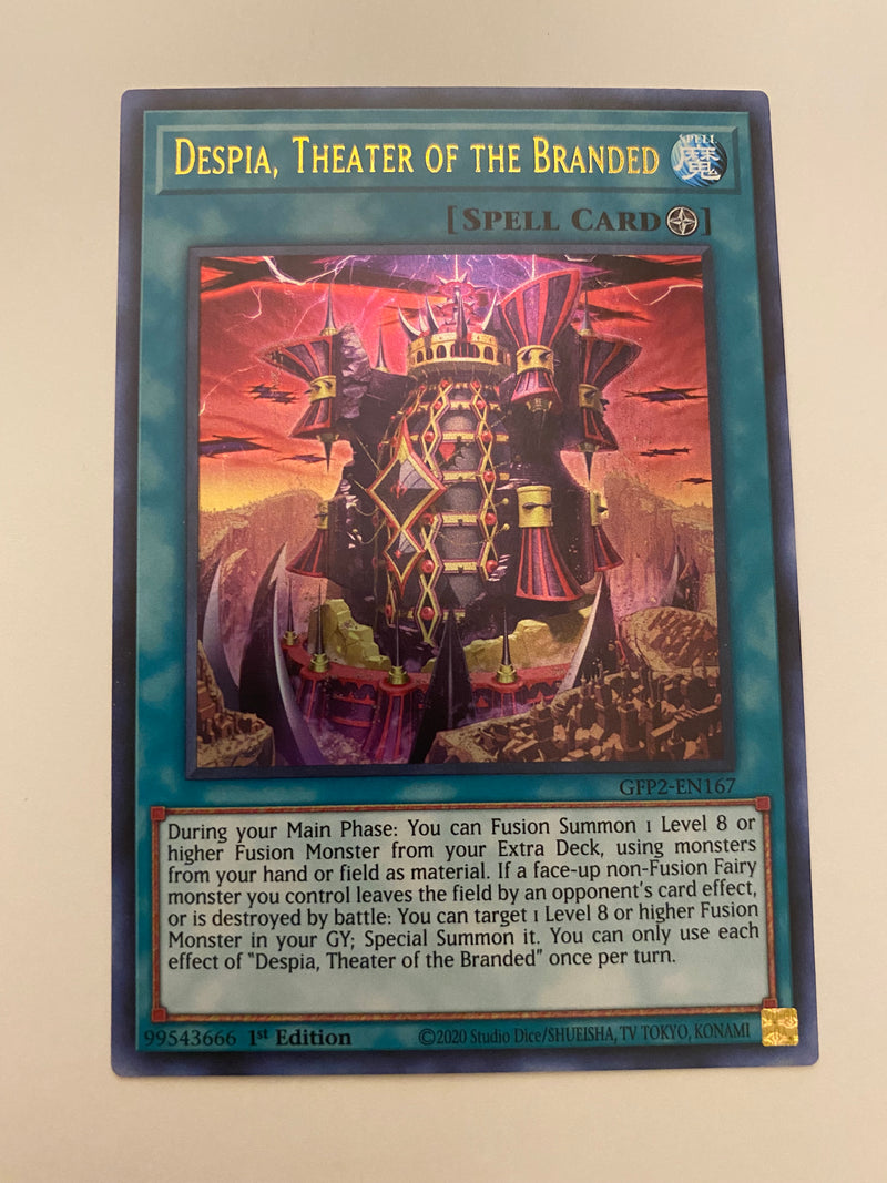 Yugioh Despia Theater of the Branded GFP2-EN167 Ultra Rare 1st Edition NM