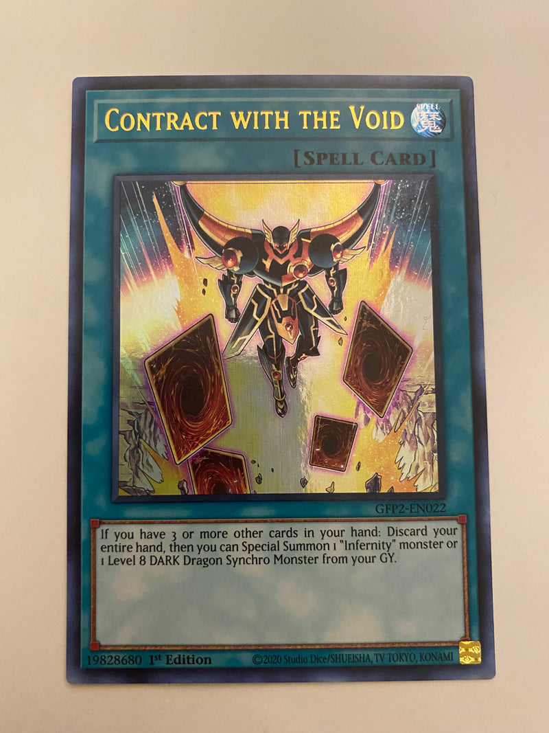 Yugioh Contract with the Void  GFP2-EN022 Ultra Rare 1st Edition Near Mint