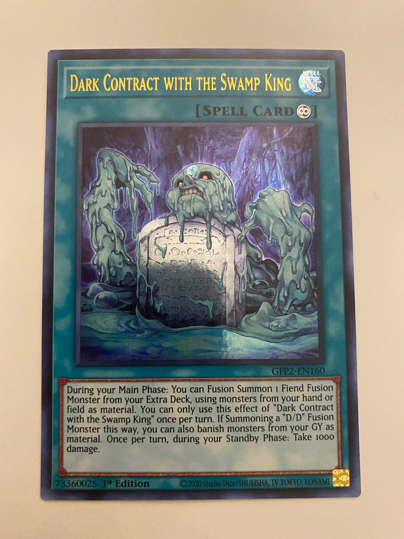 Yugioh Dark Contract with the Swamp King GFP2-EN160 Ultra Rare 1st Edition NM