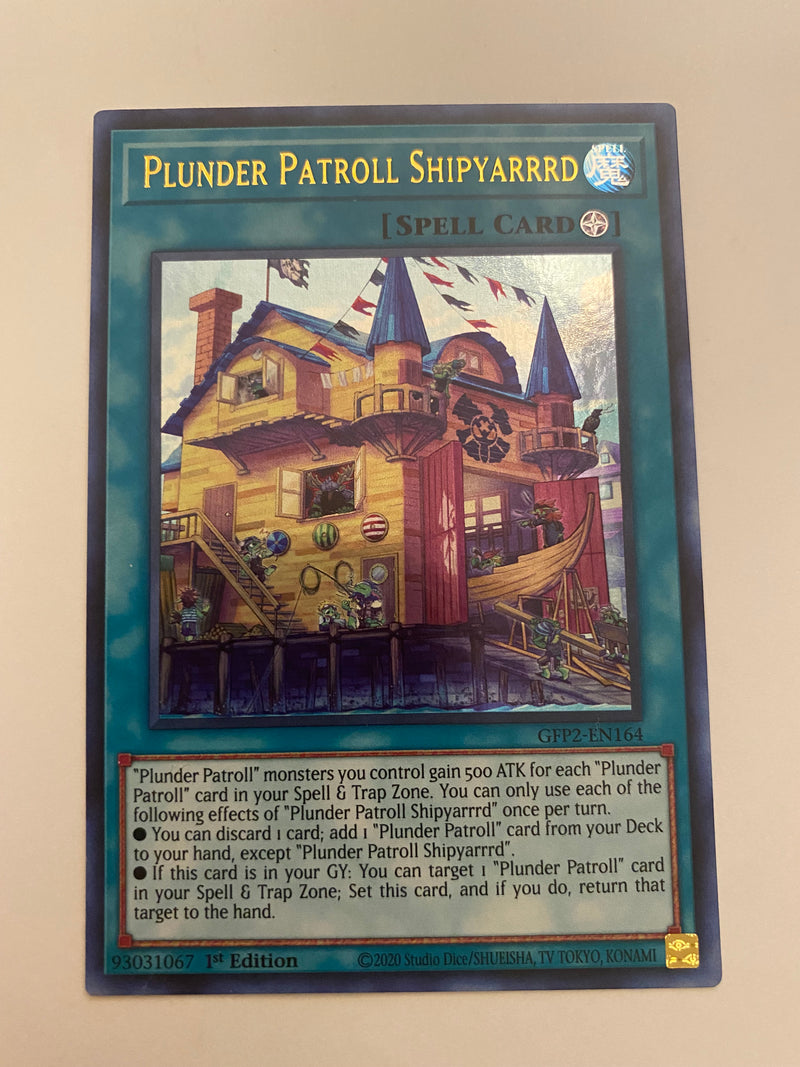 Yugioh Plunder Patroll Shipyarrrd GFP2-EN164 Ultra Rare 1st Edition Near Mint