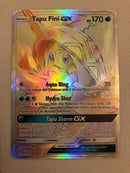 Tapu Fini GX 152/147 Rainbow Rare Burning Shadows Pokemon Card Near Mint