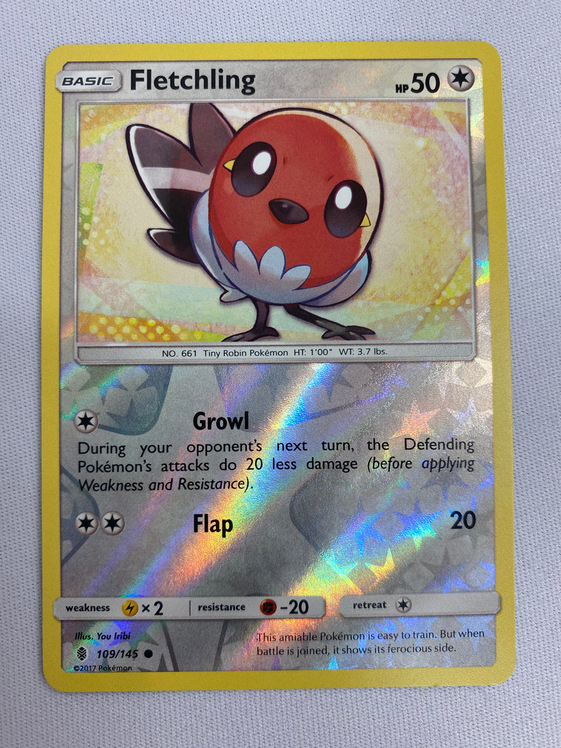 Fletchling 109/145 Guardians Rising Reverse Holo Pokemon Card TCG NM