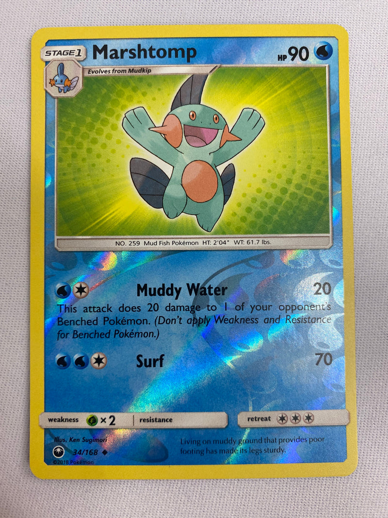 Marshtomp 34/168 Reverse Holo Foil Uncommon Pokemon Card NM
