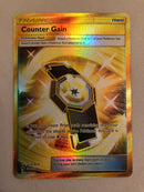 Counter Gain 230/214 Lost Thunder Gold Holo Pokemon Card Near Mint